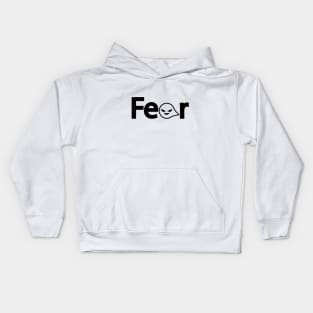 Fear Halloween artistic design Kids Hoodie